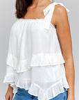 Sleeveless Asymmetrical Top-ON-LINE ONLY