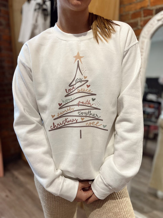 Peace Love Joy Christmas Sweatshirt