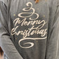 Merry Christmas Glitter Mineral Graphic Sweatshirt