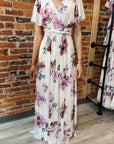 Chiffon Floral Maxi Dress