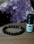 Black Onyx Essential Oil Diffuser Bracelet