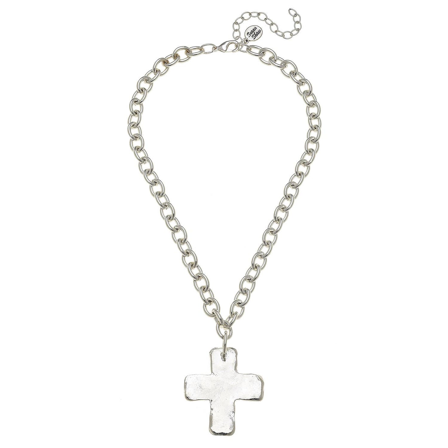 Sterling Silver Plated Cross Necklace