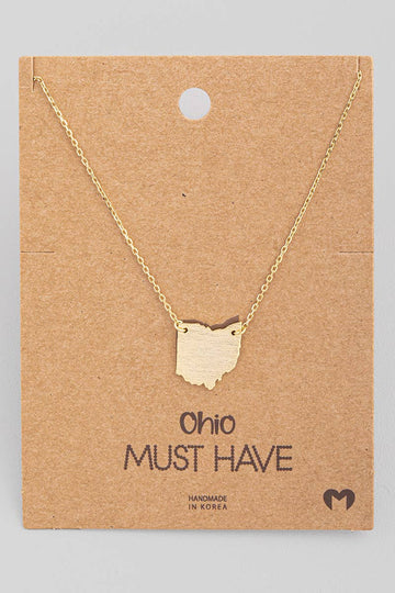 Ohio State Pendant Necklace