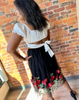 Flower Maxi Skirt